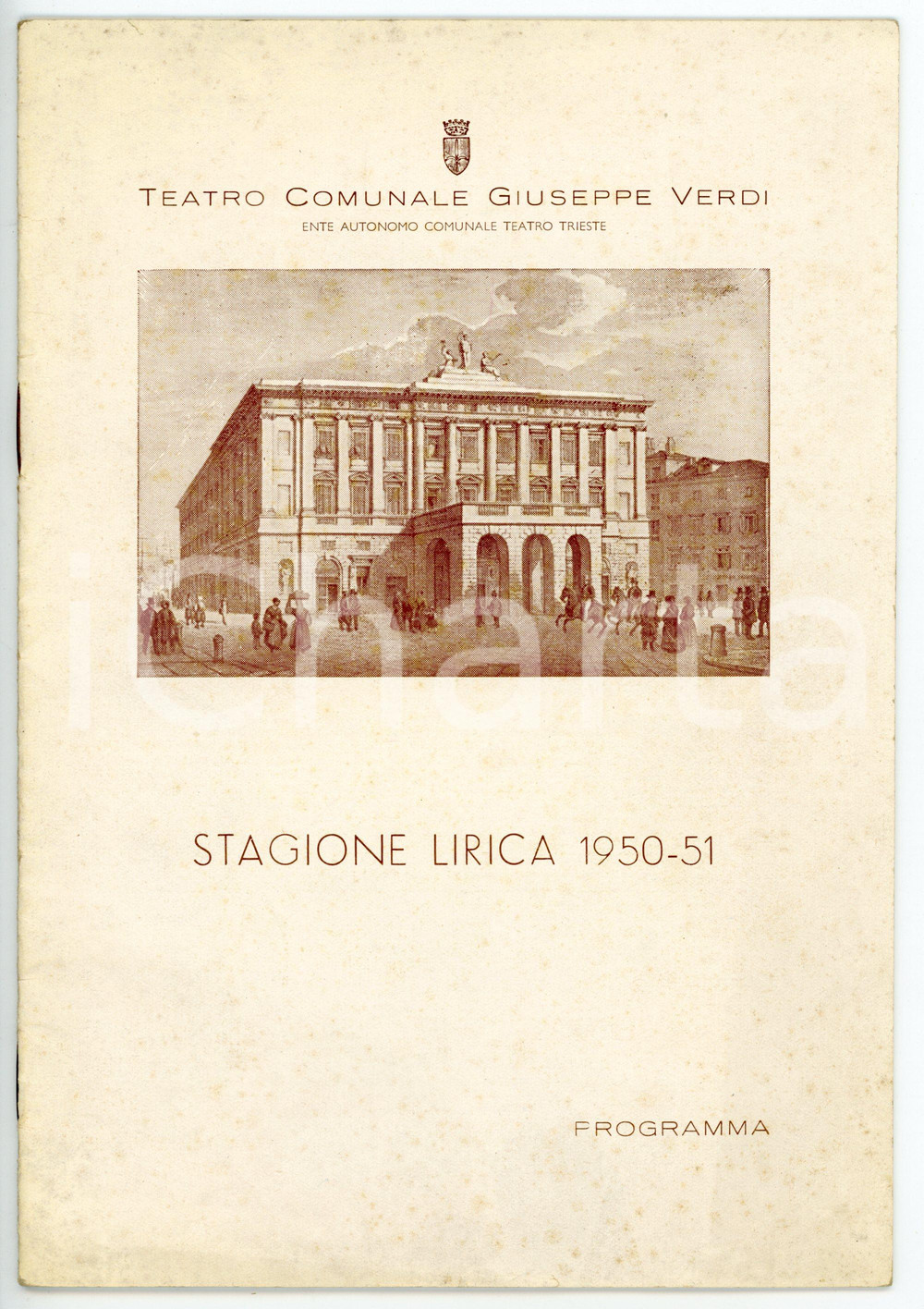 Libro, pubblicazione d epoca 1950 TRIESTE Teatro Giuseppe Verdi  Programma stagione lirica 195051 1