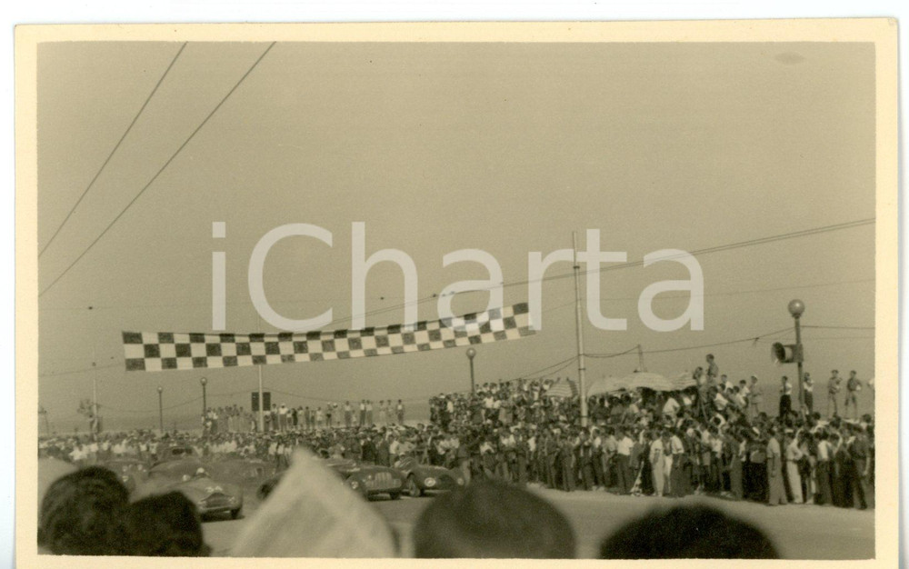 Fotografia d epoca originale 1946 VENEZIA 1Â° Circuito del Lido  Automobili ai blocchi di partenza Foto 1