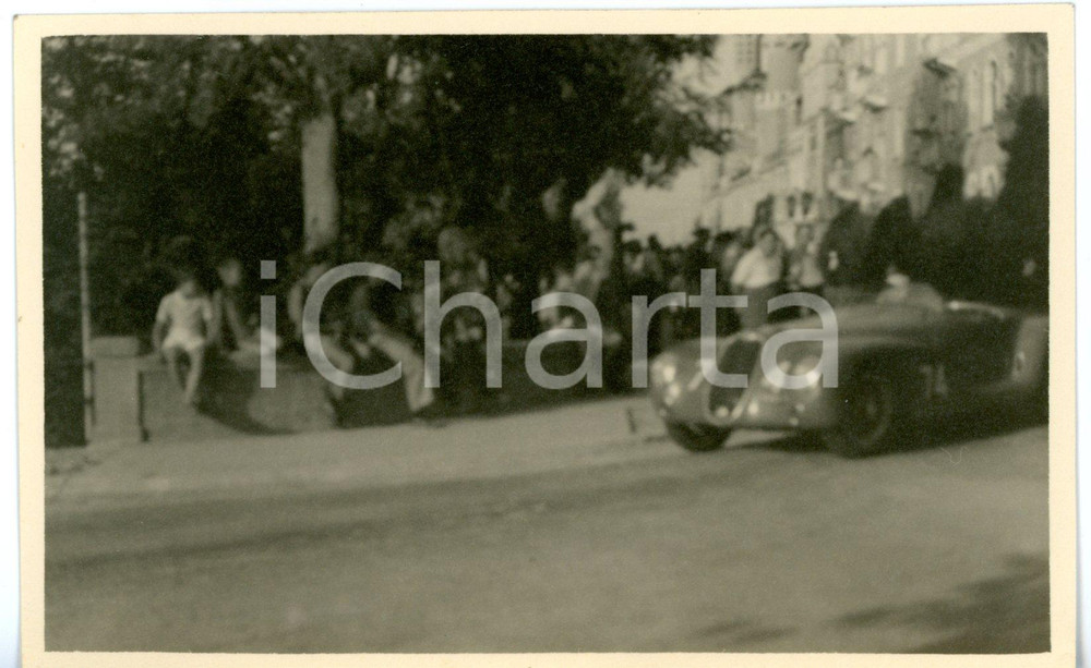 Fotografia d epoca originale 1946 VENEZIA 1Â° Circuito del Lido  Passaggio ALFA ROMEO 6C TorpedinoBrescia 1