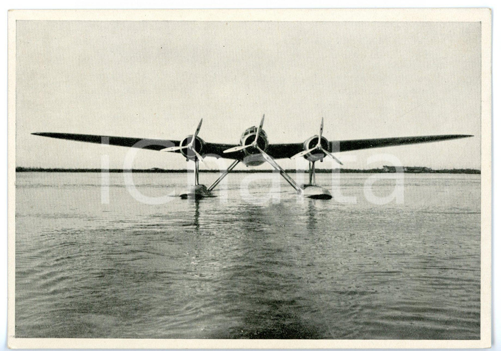 Cartolina originale da collezione 1940 ca MONFALCONE Officine aeronautiche  Idrovolante CANT Z.506  Cartolina FG 1