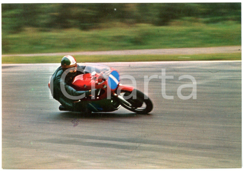 Cartolina originale da collezione 1968 MONZA Gran Premio delle Nazioni  Giacomo AGOSTINI su MV AGUSTA Cartolina 1