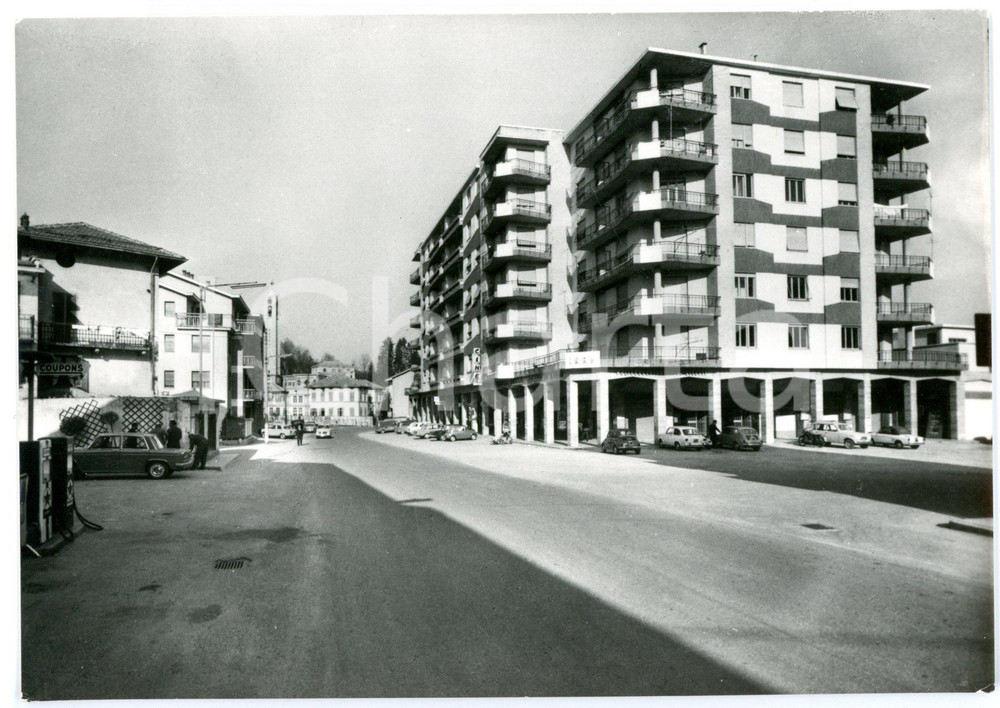 Cartolina originale da collezione 1960 ca PONZONE AL Viale con condominio SANTA MARIA Cartolina VINTAGE FG NV 1