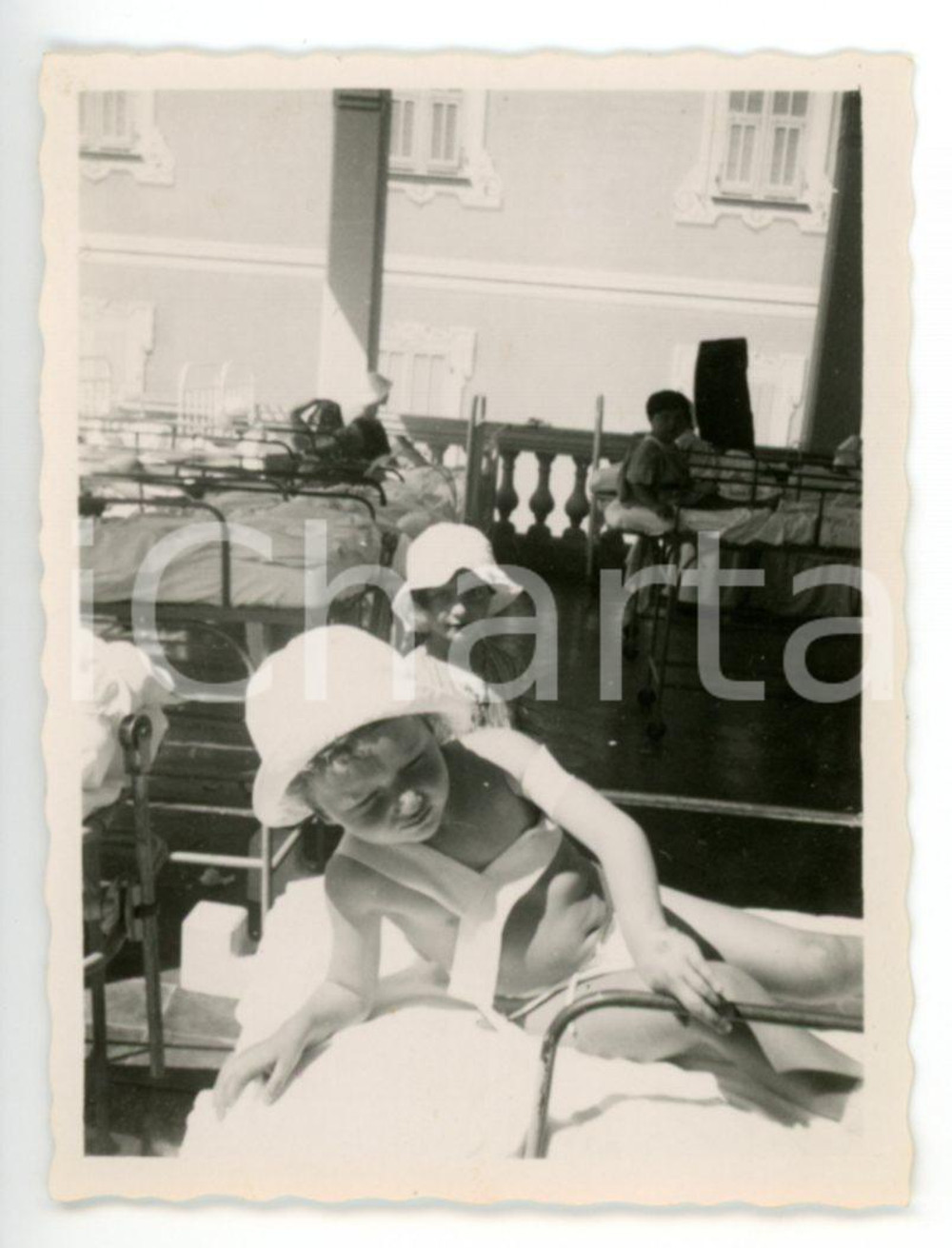 1936 SANREMO - BUSSANA Villa Spinola - Bambini durante cure elioterapiche *Foto
