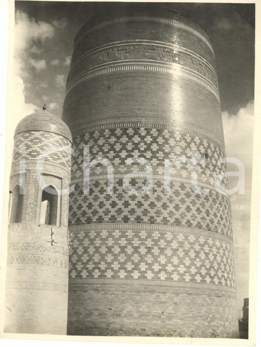 Fotografia d epoca originale 1934 SAMARCANDA UZBEKISTAN REGISTAN  Dettagli di edificio Foto 11x15 cm 1