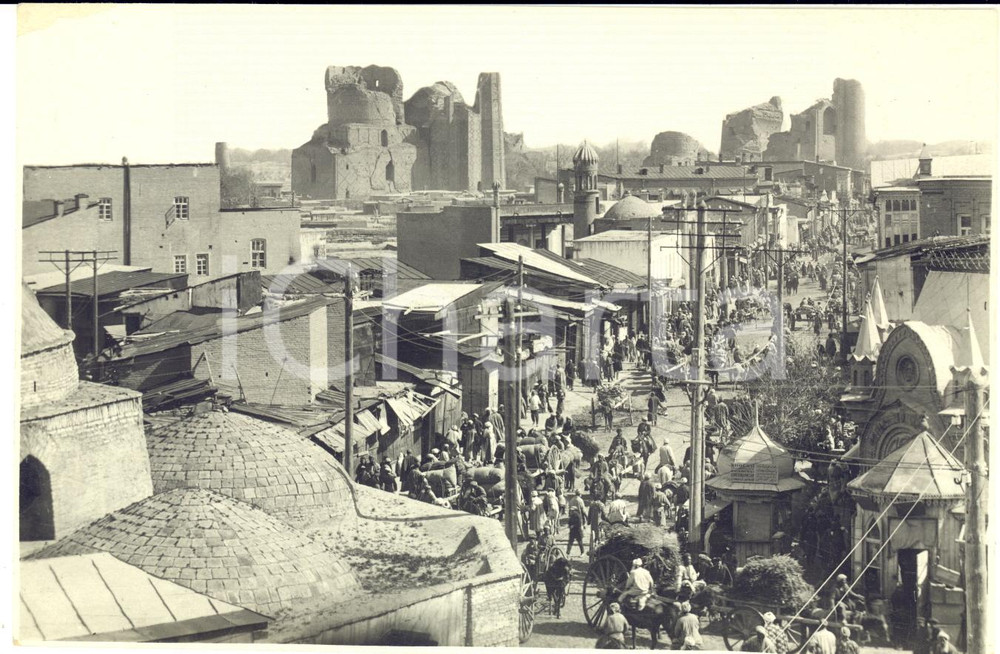 Fotografia d epoca originale 1934 SAMARCANDA UZBEKISTAN Veduta della cittÃ  vecchia  Foto ANIMATA RARA 1