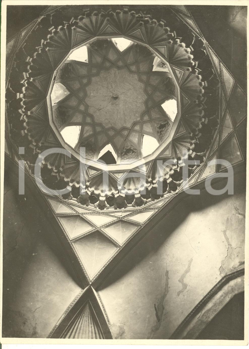 Fotografia d epoca originale 1934 SAMARCANDA UZBEKISTAN ARCHITECTURE Ceiling of an ancient building Photo 1
