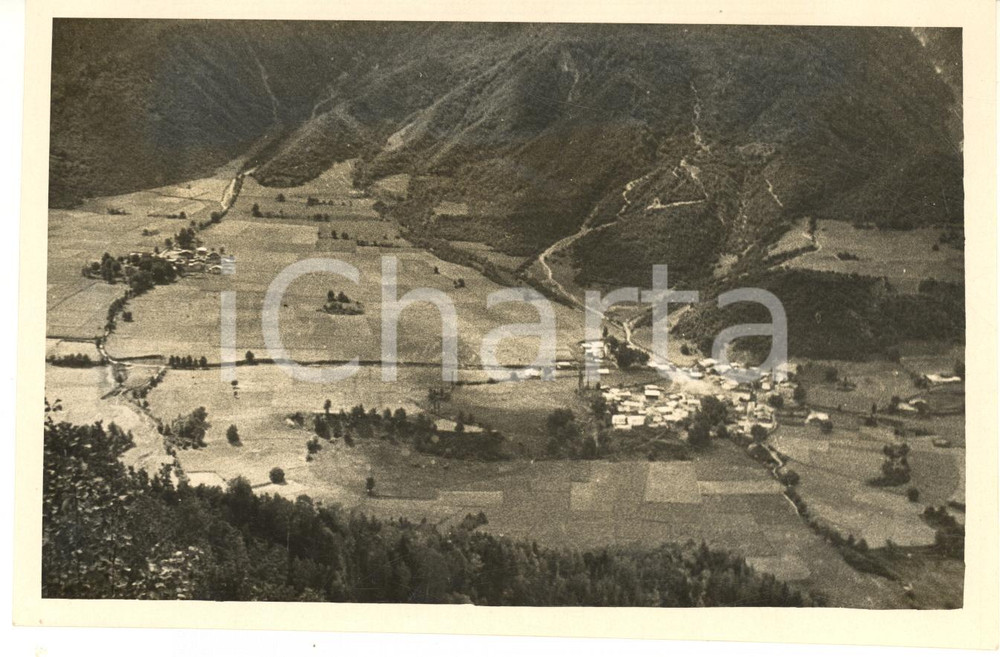 1932 GEORGIA Veduta di un villaggio dell'Alta SVANEZIA *Foto 17x11 cm