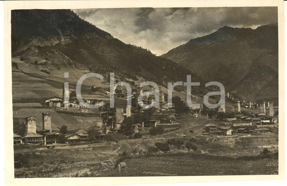1930 ca GEORGIA (URSS) SVANETI - Veduta di MESTIA (1)- Foto 17x11 cm