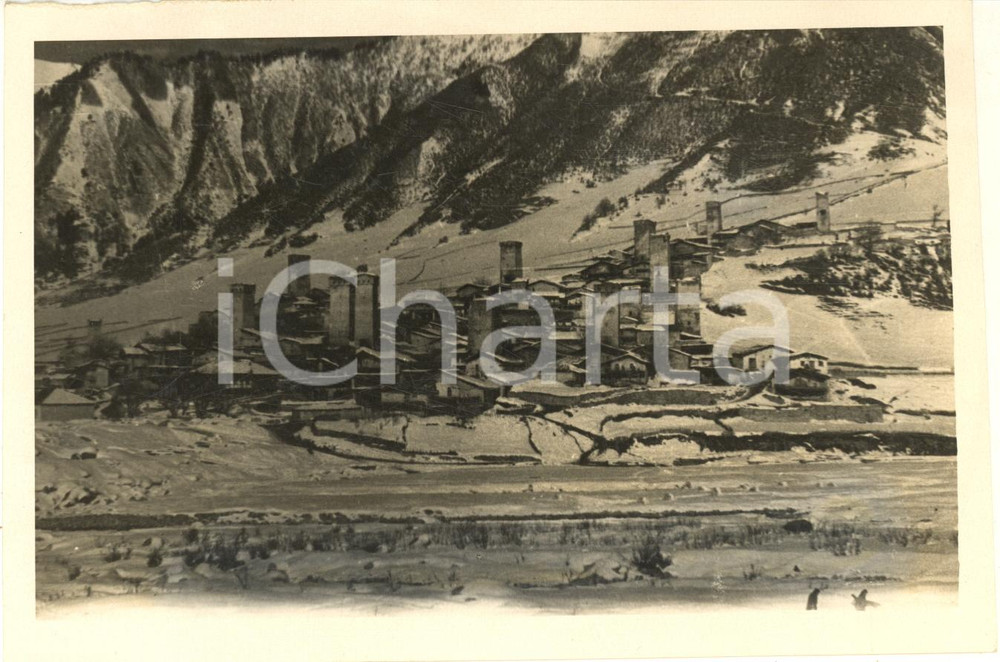 1930 ca GEORGIA (URSS) SVANETI - Veduta di MESTIA (2)- Foto 17x11 cm