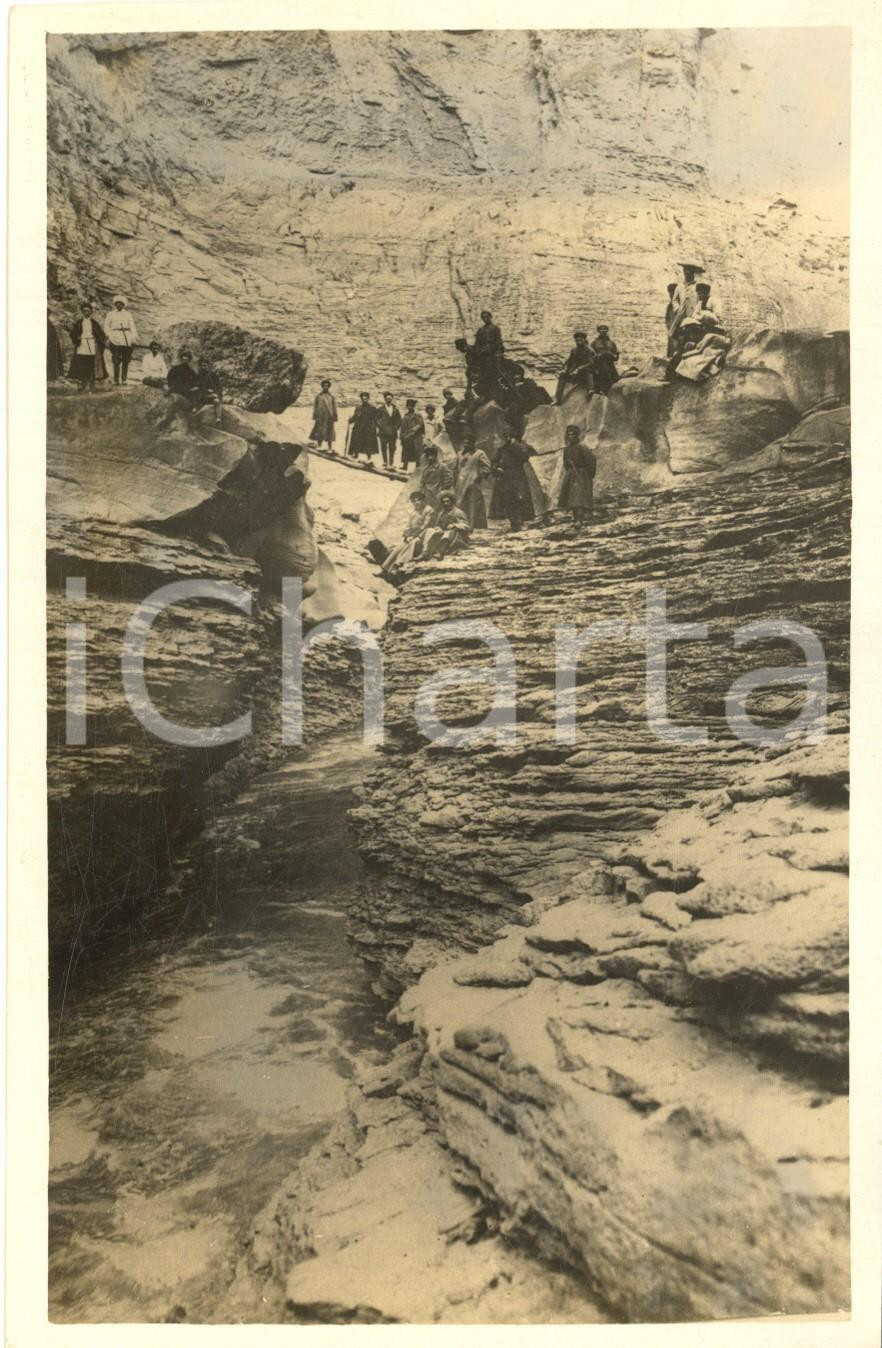Fotografia d epoca originale 1928 DAGHESTHAN URSS Gunibsky District  Canale di Imam Shamil Foto ANIMATA 1