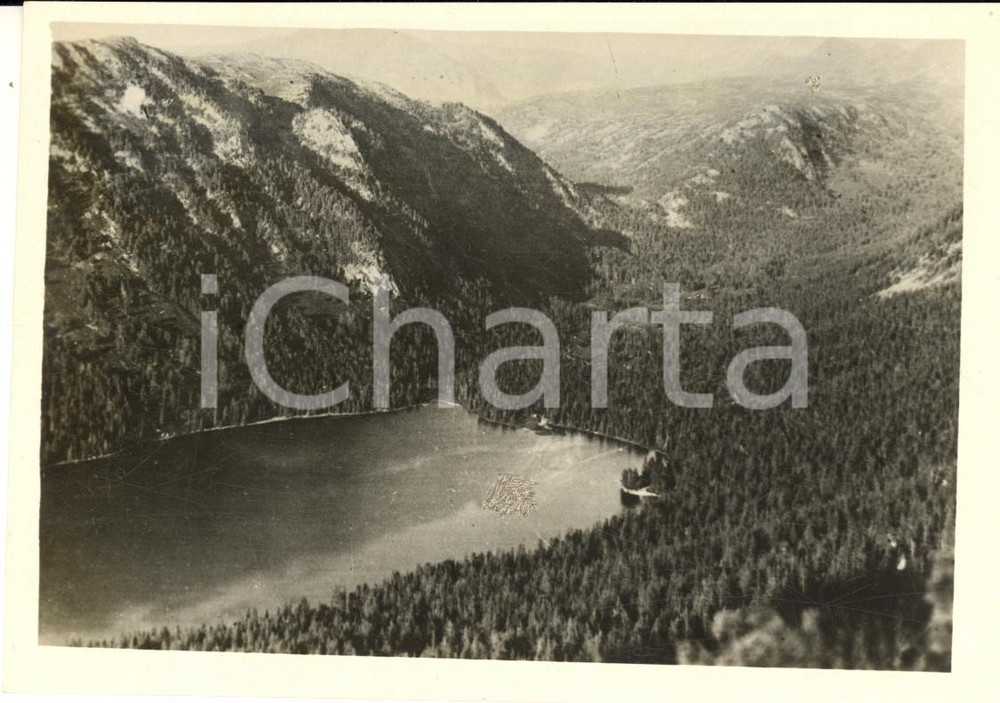 Fotografia d epoca originale 1930 ca KAZAKISTAN URSS Lago Rakhmanovskoe tra i Monti ALTAY  Foto 14x10 cm 1