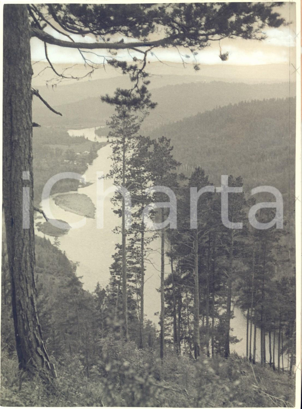 Fotografia d epoca originale 1930 ca URSS SIBERIA  Veduta del fiume IRKUT Fotografia 14x19 cm 1