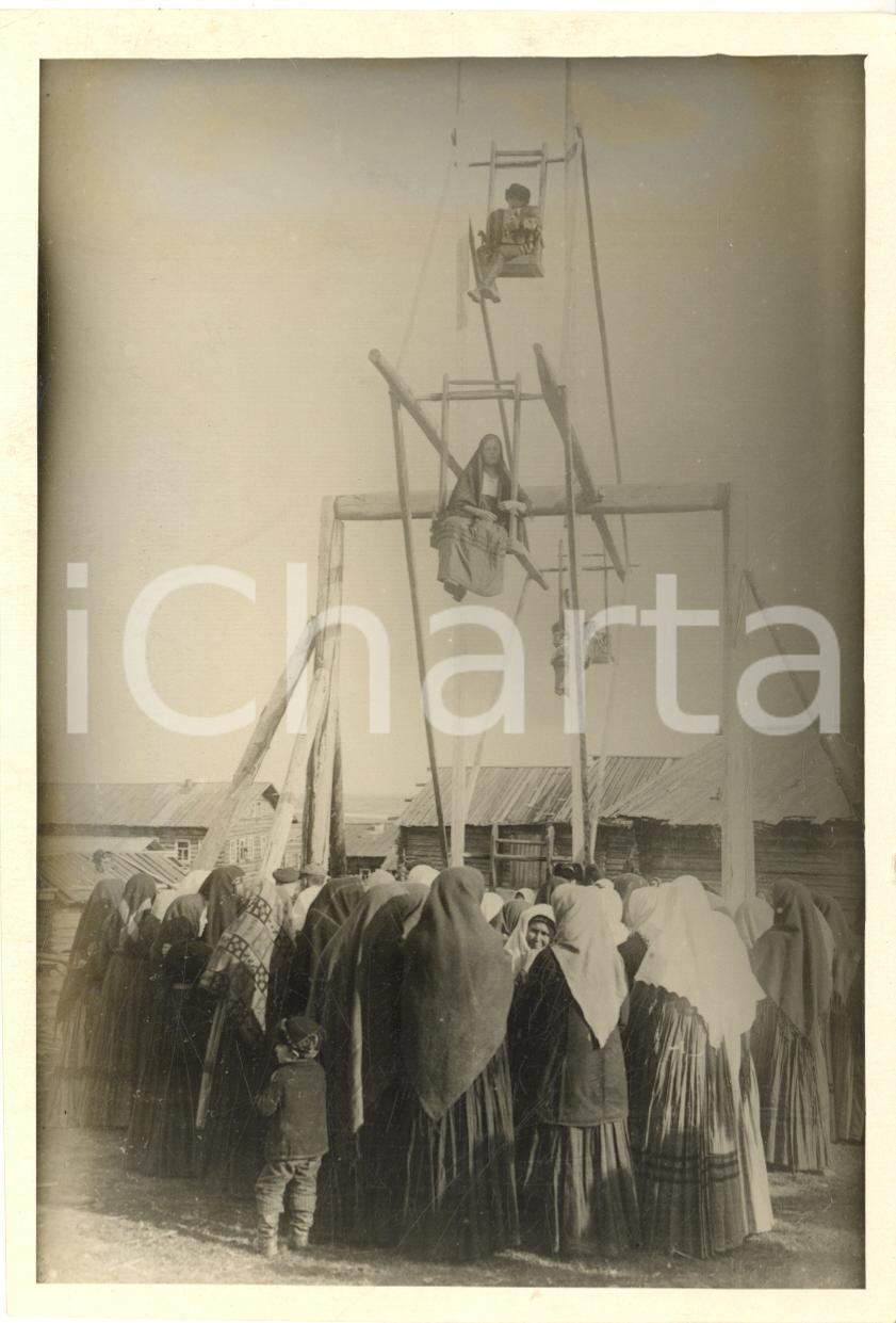 Fotografia d epoca originale 1930 PECHORA Repubblica dei Comi, URSS Donne a una festa tradizionale  Foto 1