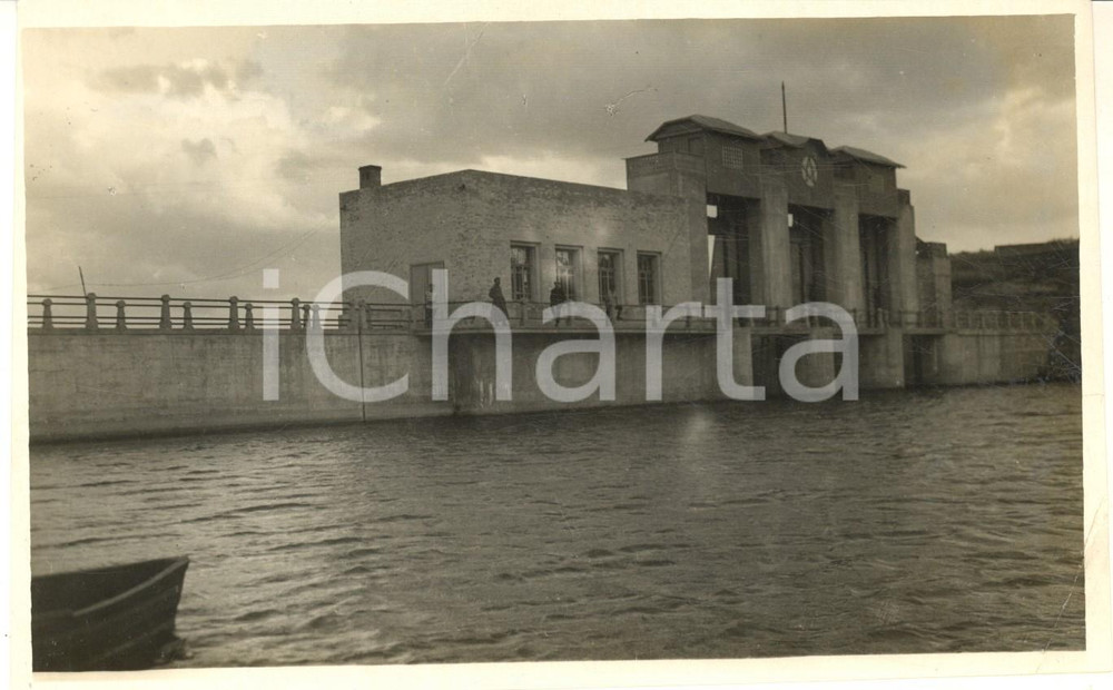 Fotografia d epoca originale 1930 KIROVOCEPECK UCRAINA, URSS Centrale elettrica sul fiume INGUL Foto 1