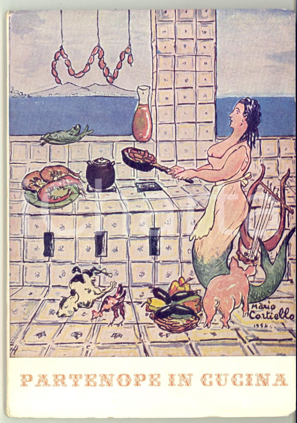 Libro, pubblicazione d epoca 1978 NAPOLI Mario STEFANILE Partenope in cucina  ill. Mario Cortiello 64 pp. 1