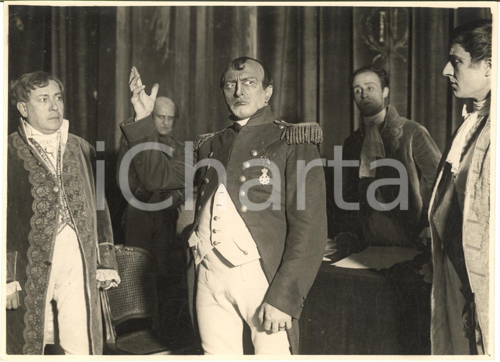 Fotografia d epoca originale 1932 ROMA TEATRO Campo di Maggio  Corrado RACCA nel ruolo di Napoleone 4 1