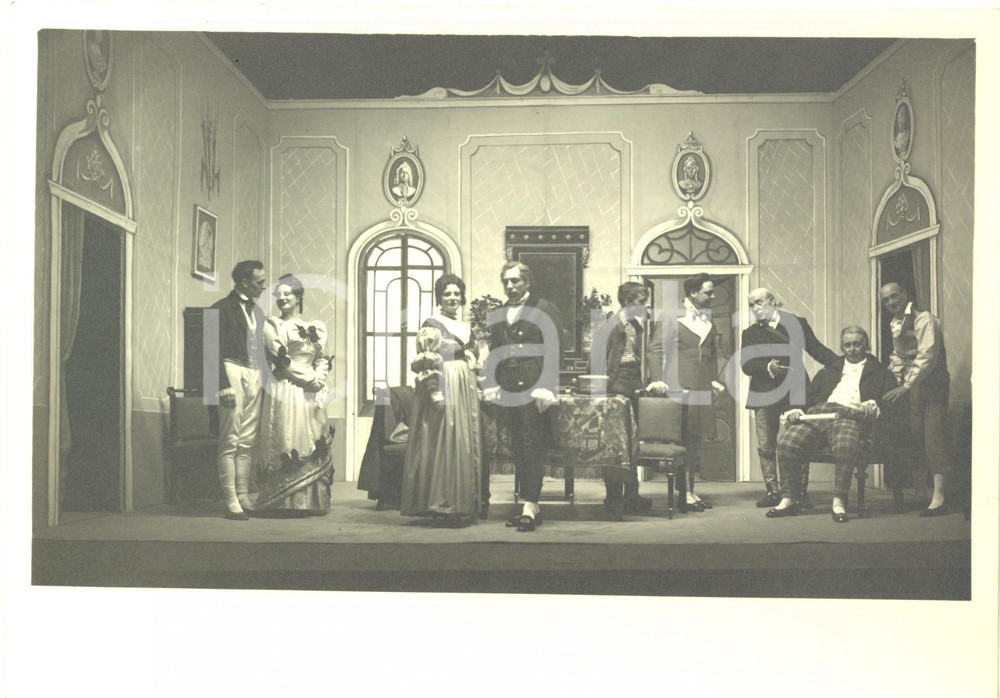 Fotografia d epoca originale 1935 ca FIRENZE TEATRO Commedia in costume storico  Foto 23x17 cm 1