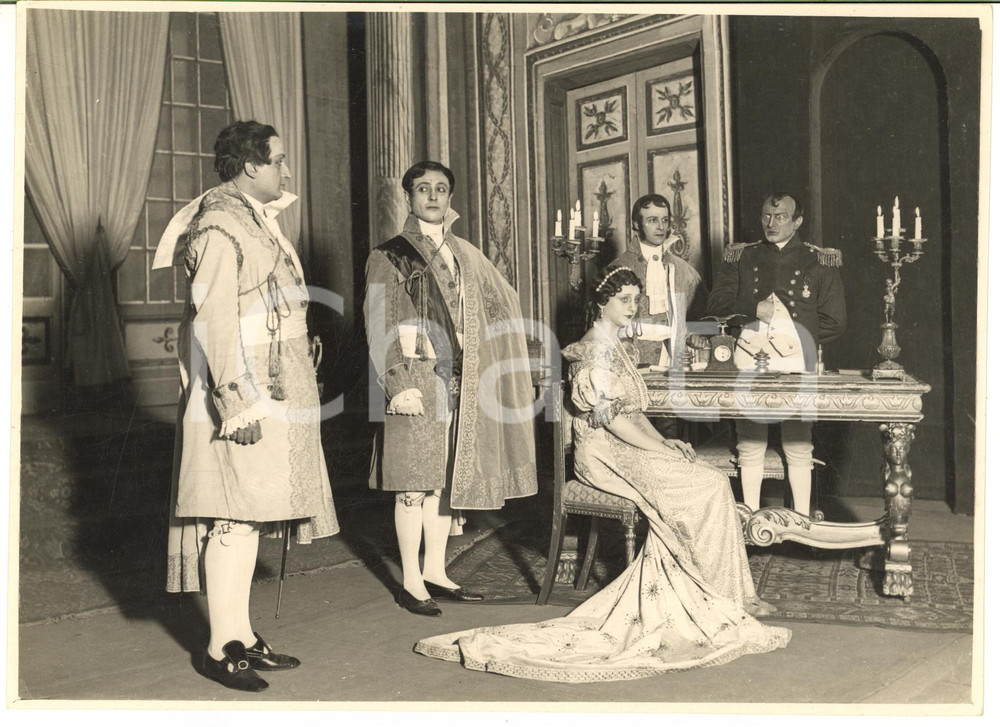 Fotografia d epoca originale 1932 ROMA TEATRO Campo di Maggio  Corrado RACCA nel ruolo di Napoleone 6 1