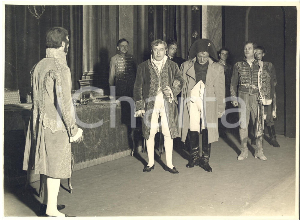 Fotografia d epoca originale 1932 ROMA TEATRO Campo di Maggio  Corrado RACCA nel ruolo di Napoleone 9 1