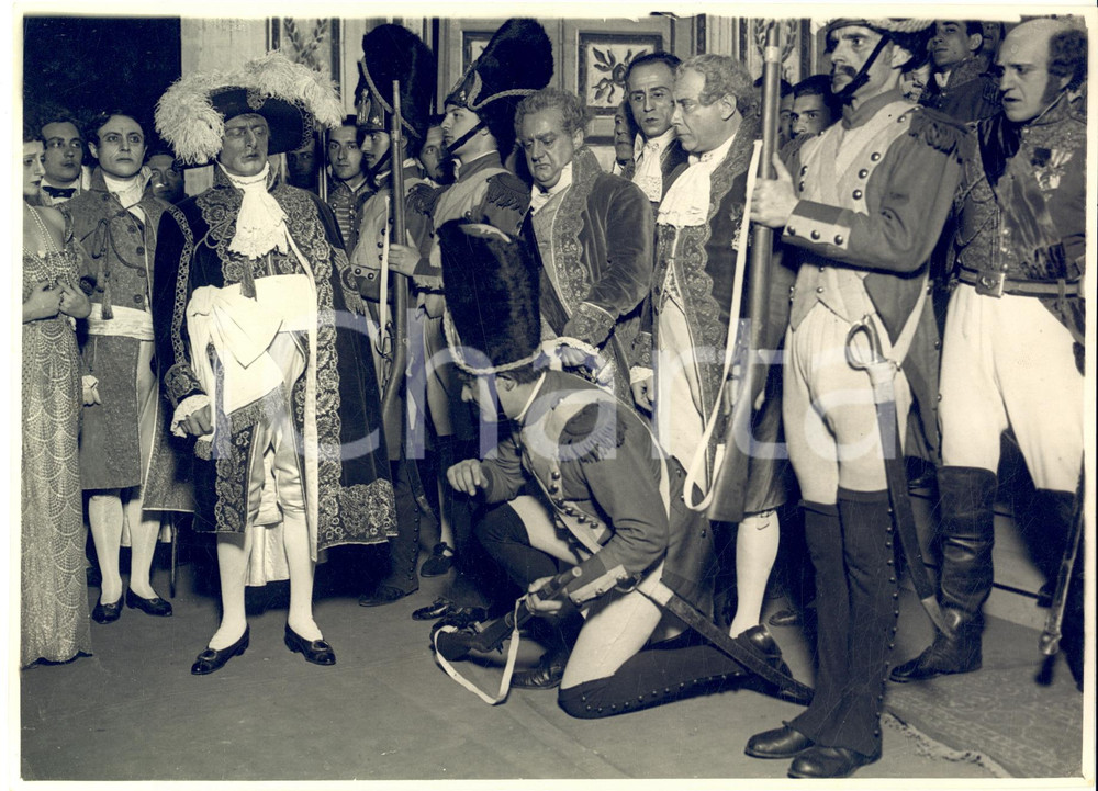 Fotografia d epoca originale 1932 ROMA TEATRO Campo di Maggio  Corrado RACCA nel ruolo di Napoleone 10 1