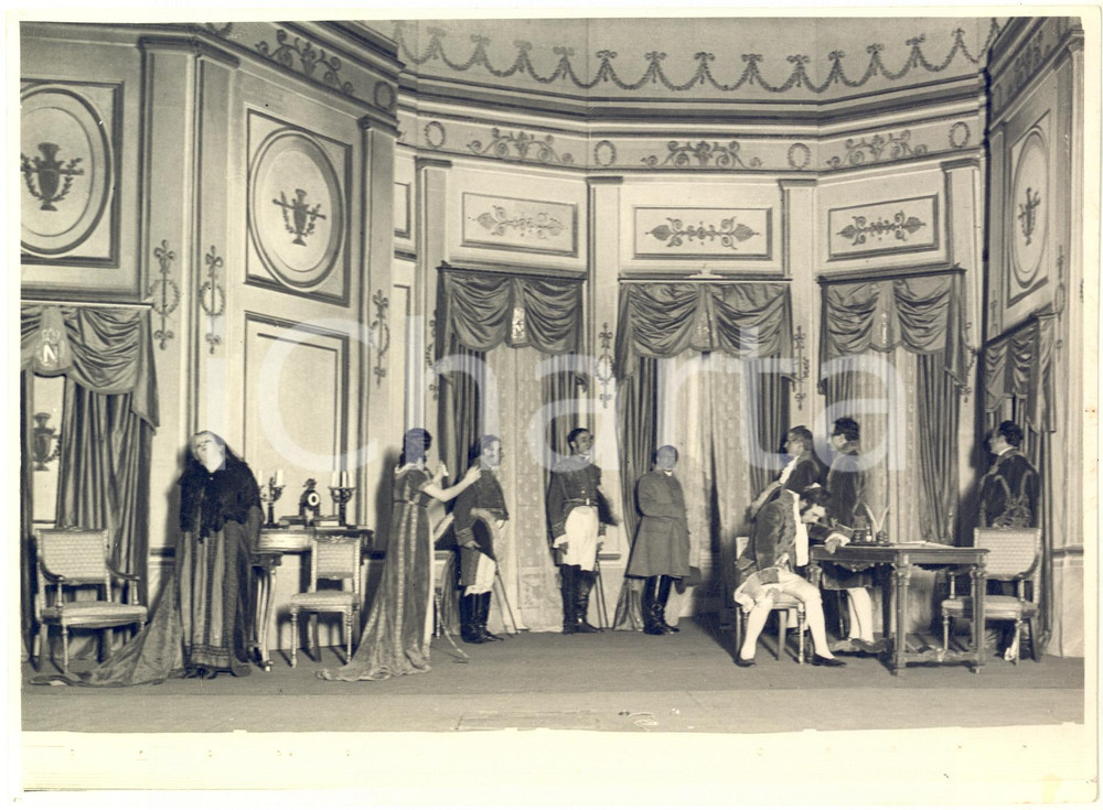 Fotografia d epoca originale 1932 ROMA Teatro Quirino  Dramma storico Campo di Maggio 1  Foto 24x18 cm 1