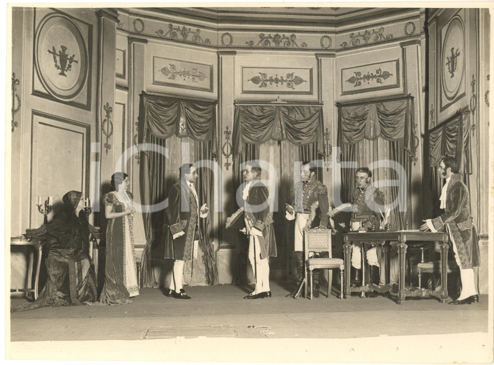 Fotografia d epoca originale 1932 ROMA Teatro Quirino  Dramma storico Campo di Maggio 2  Foto 24x18 cm 1