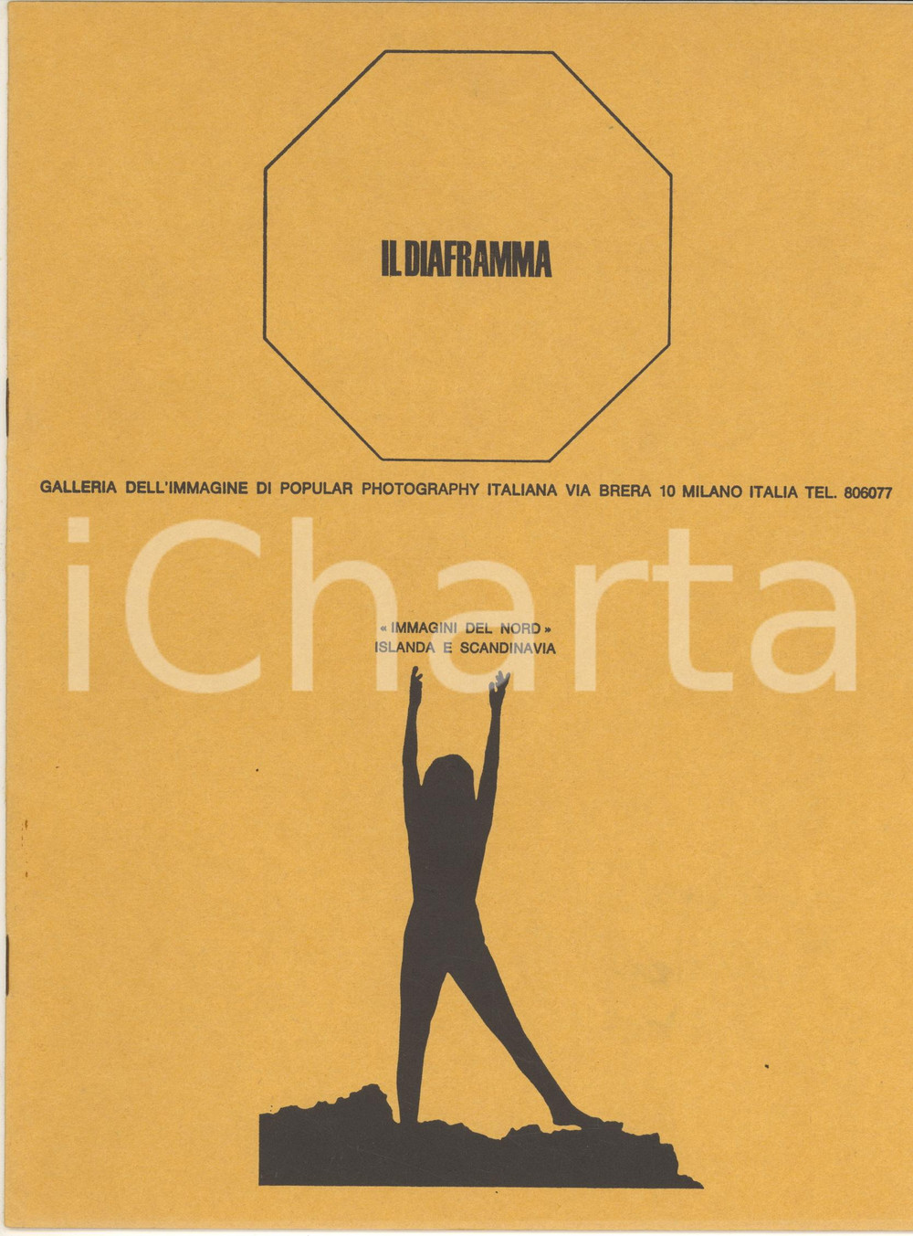 Giornale, rivista storica 1965 ca MILANO BRERA Galleria IL DIAFRAMMA  Mostra Immagini del Nord  6 pp. 1