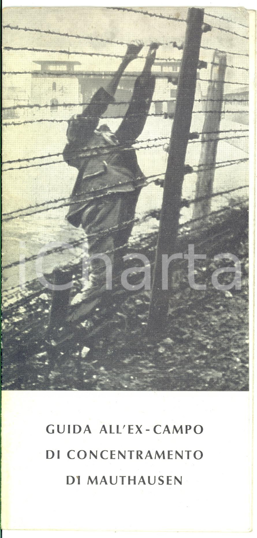 Libro, pubblicazione d epoca 1960 ca Guida all ex campo di concentramento di MAUTHAUSEN  Pieghevole 1