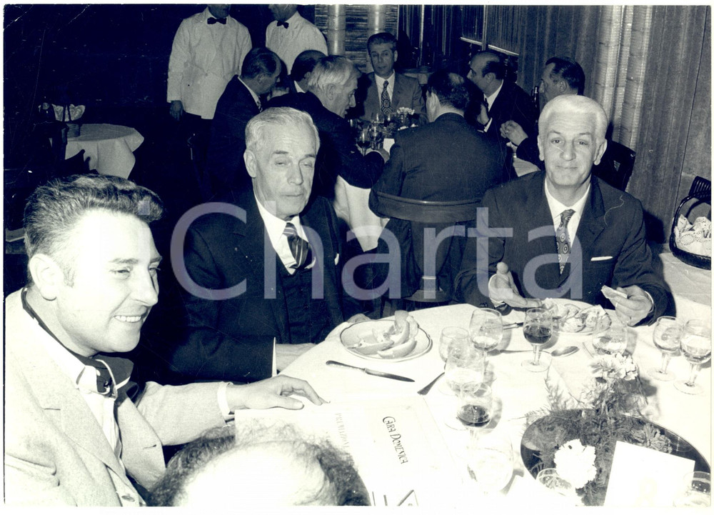 Fotografia d epoca originale 1980 ca MILANO Cena CORRIERE DELLA SERA per premiazione CARA DOMENICA Foto 1
