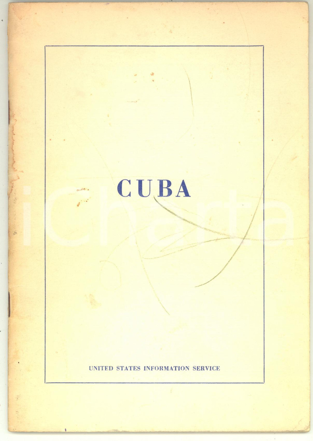 Libro, pubblicazione d epoca 1961 UNITED STATES INFORMATION SERVICE  Cuba Opuscolo PROPAGANDA 37 pp. 1