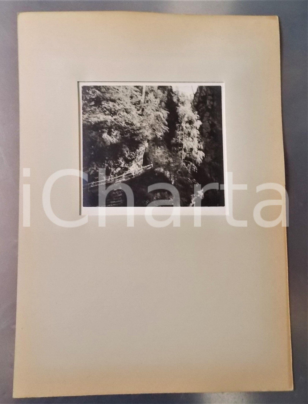 Fotografia d epoca originale 1936 TAXENBACH AUSTRIA Veduta della Kitzlochklamm Foto con passepartout 24x34 1