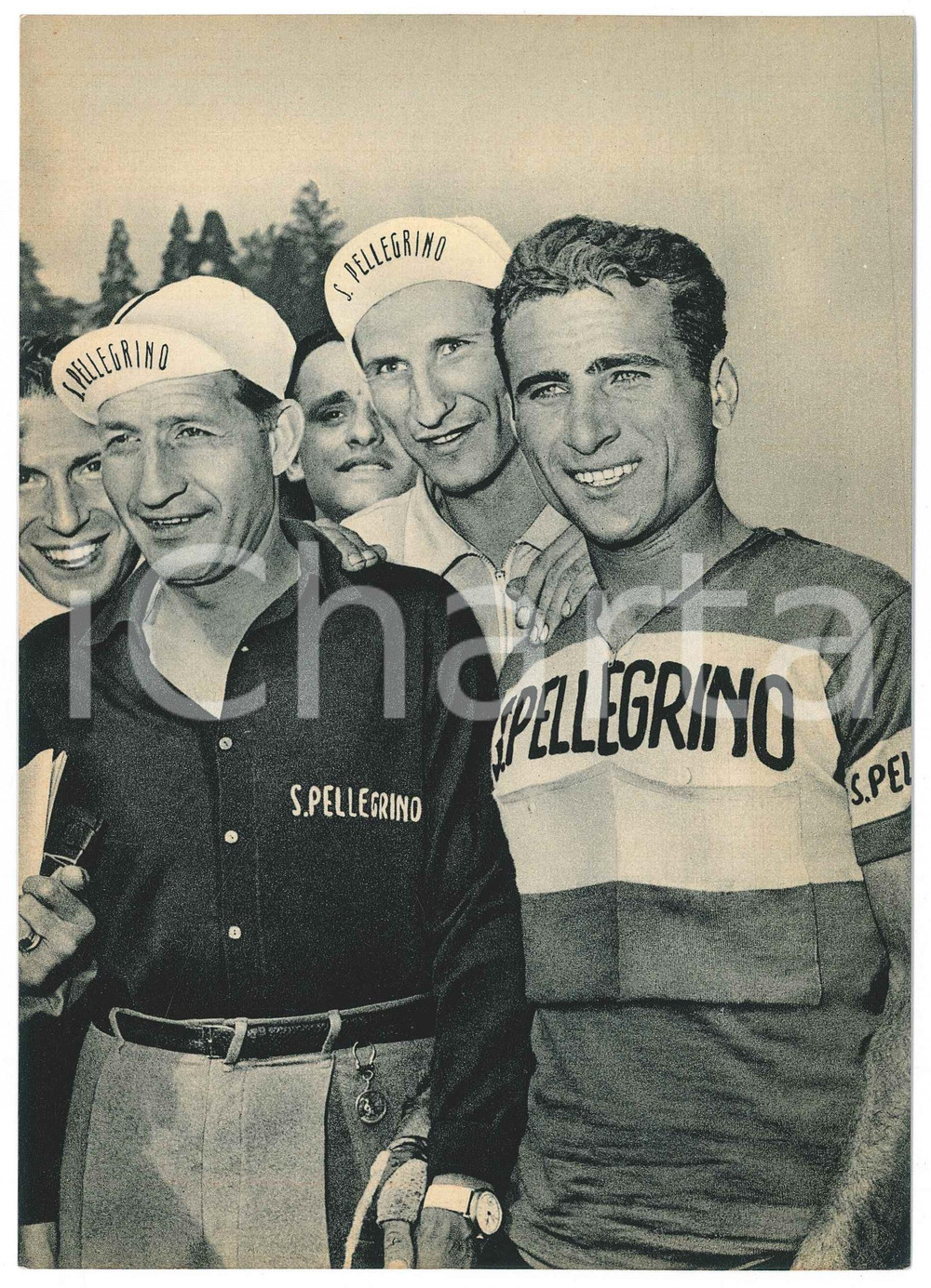 Cartolina originale da collezione 1957 CICLISMO SAN PELLEGRINO  Gino BARTALI Alfredo SABBADIN Cartolina 3 1
