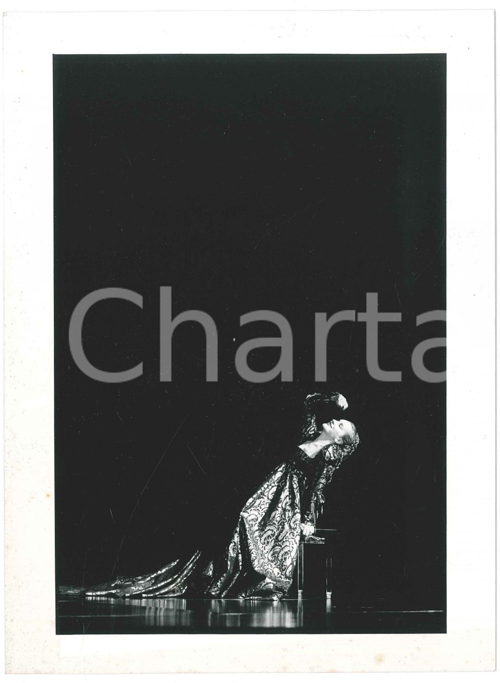 Fotografia d epoca originale 1985 FRANCE THEATRE Nada STRANCAR in Lucrèce Borgia di Victor Hugo Foto 1