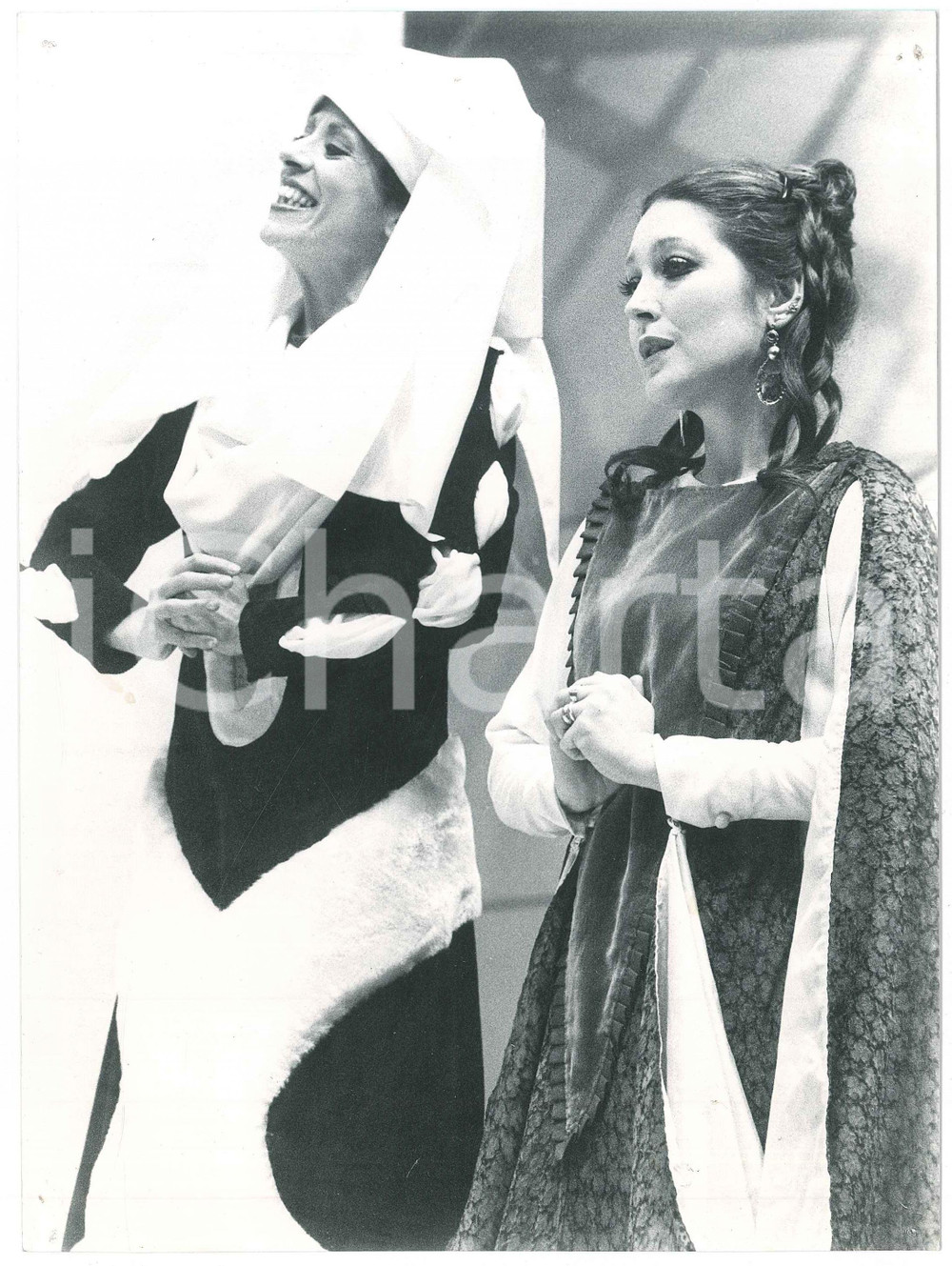 Fotografia d epoca originale 1980 TEATRO Giselda CASTRINI Marianella LASZLO La Mandragola di Machiavelli 1