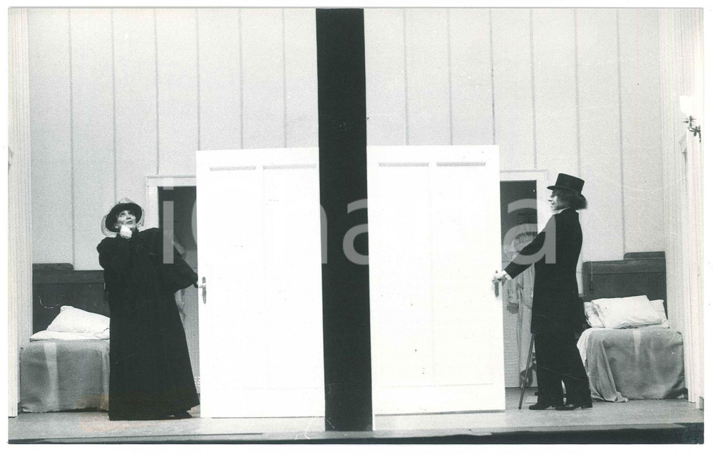 Fotografia d epoca originale 1980 TEATRO BRESCIA Rosmersholm Piera DEGLI ESPOSTI Tino SCHIRINZI  Foto 1