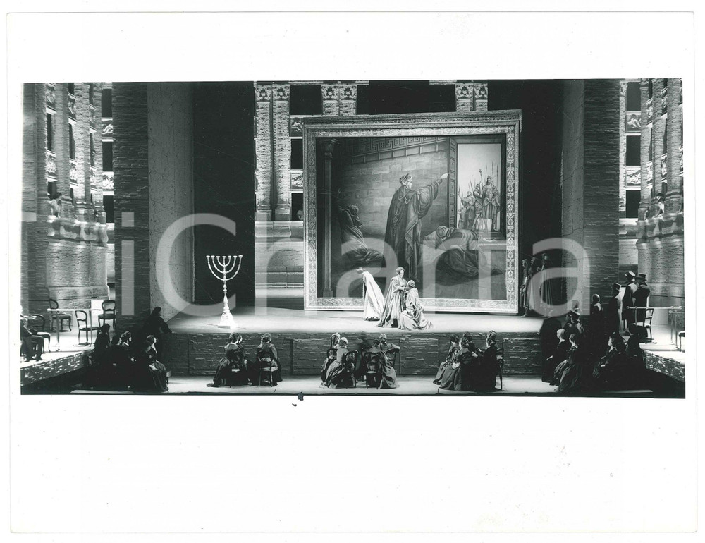 Fotografia d epoca originale 1970 ca FIRENZE Maggio Musicale Fiorentino  Spettacolo  Scena ebraica Foto 1