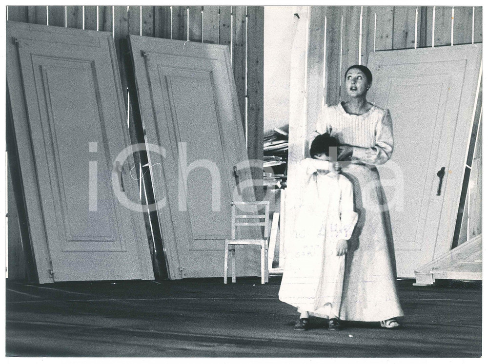 Fotografia d epoca originale 1978 BRESCIA Compagnia della Loggetta Edipo Angela CARDILE Matteo DE ANNA Foto 1