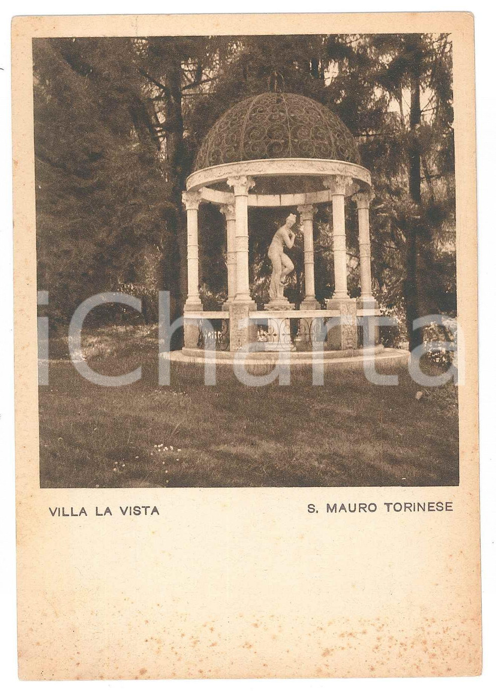 Cartolina originale da collezione 1940 ca SAN MAURO TORINESE Villa La Vista  Cartolina FG NV 1
