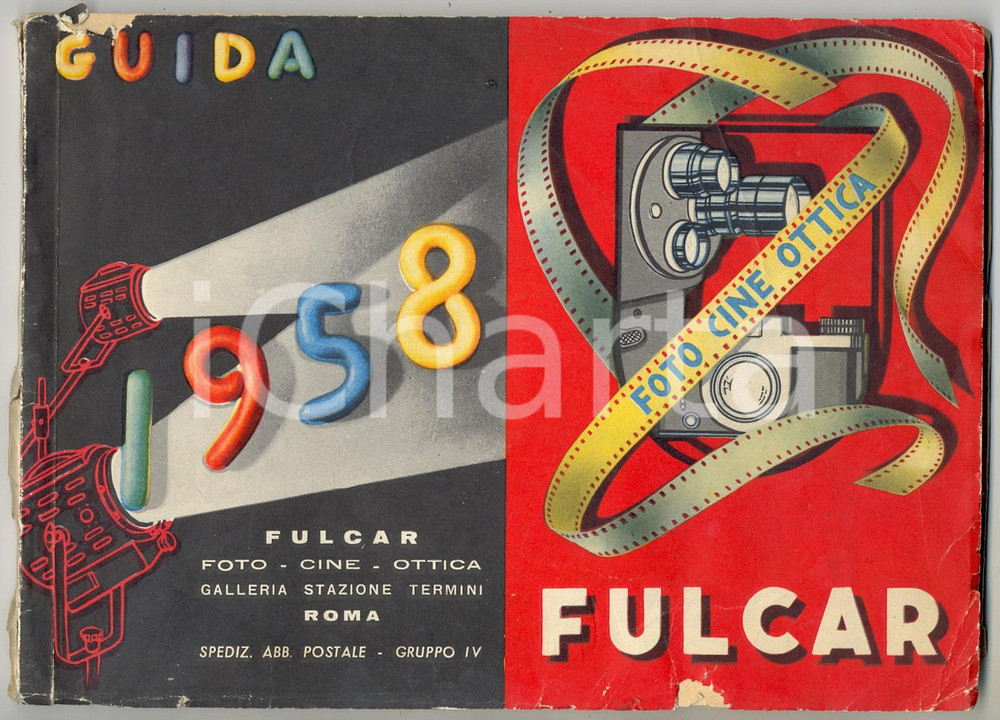 Materiale pubblicitario d’epoca 1958 ROMA Foto  cine  ottica FULCAR Catalogo VINTAGE ILLUSTRATO 128 pp. 1