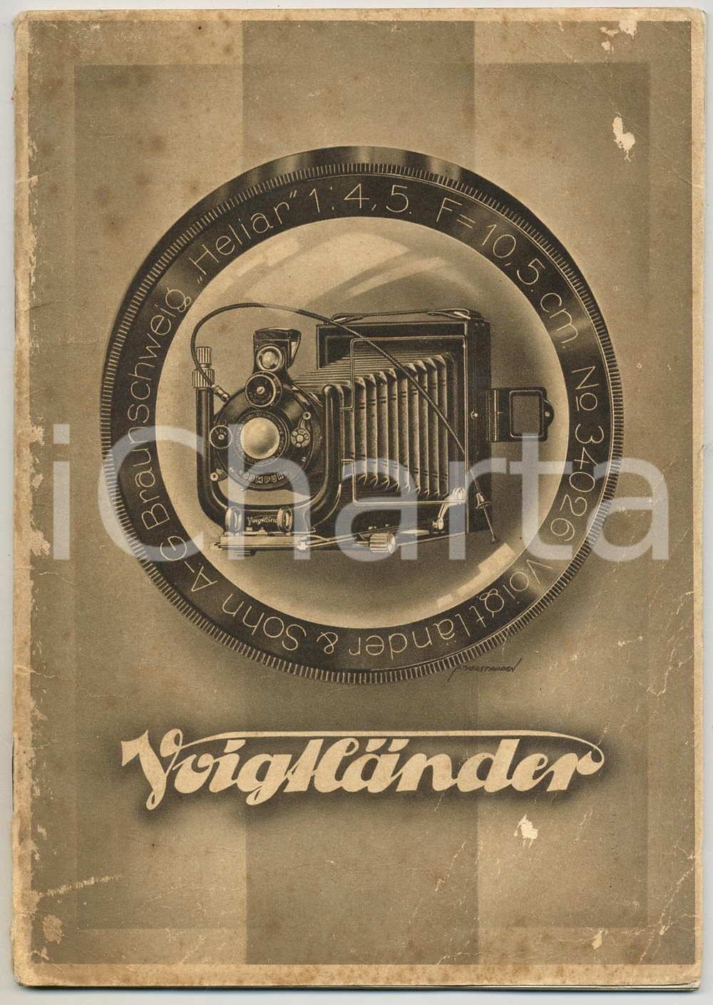 Materiale pubblicitario d’epoca 1930 ca FOTOGRAFIA Apparecchi VOIGTLANDER  Catalogo ILLUSTRATO RARO 44 pp. 1