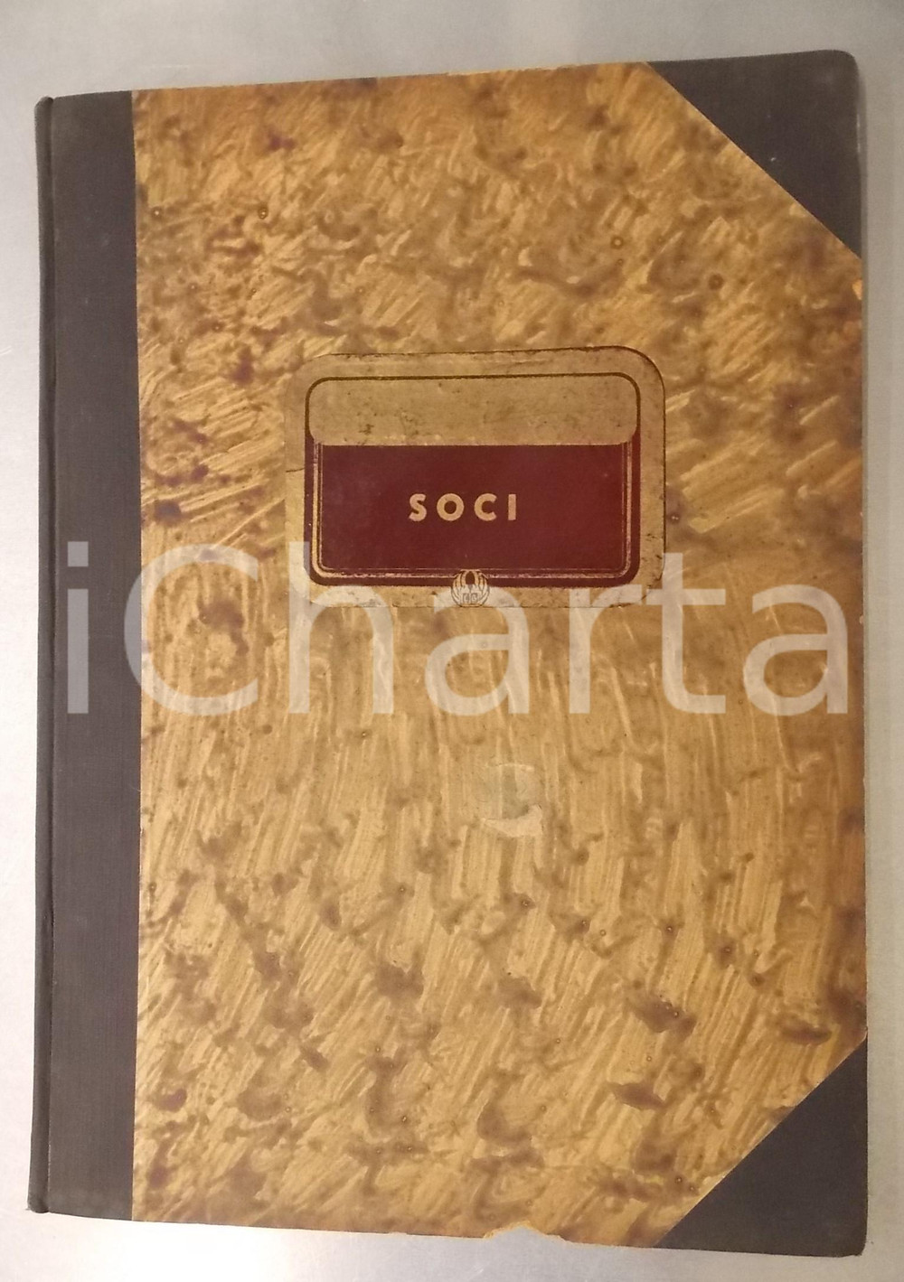 Documento originale, autentico 19461955 MILANO Bar CAVOUR  Libro soci  VINTAGE 25x35 cm 1