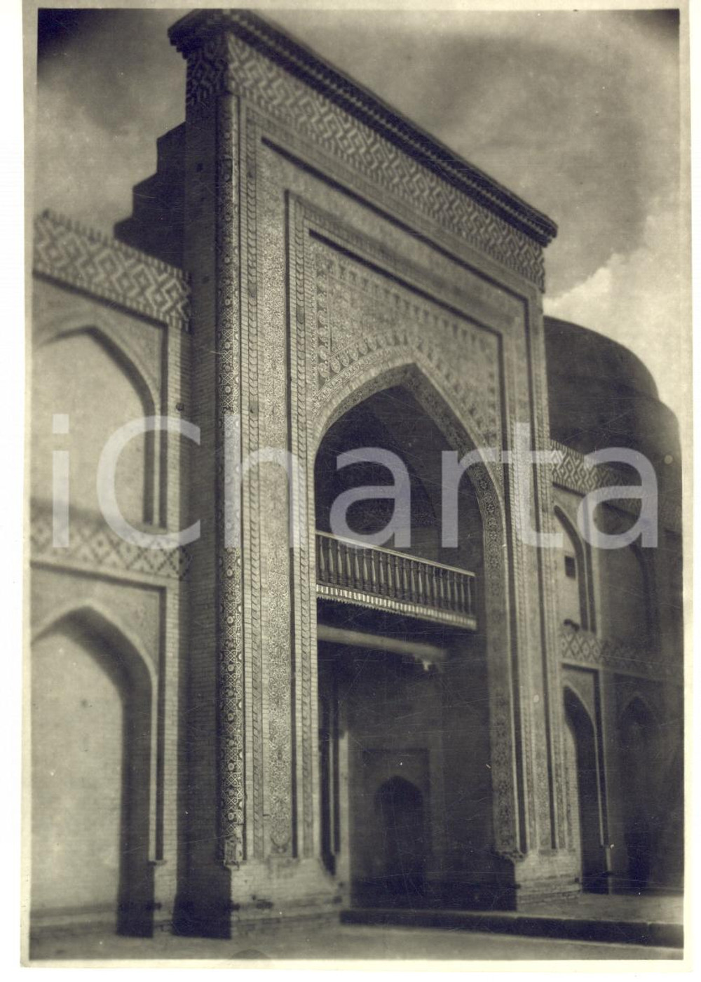 Fotografia d epoca originale 1935 ca SAMARCANDA ? UZBEKISTAN Veduta di antica moschea  Foto 11x16 cm 1