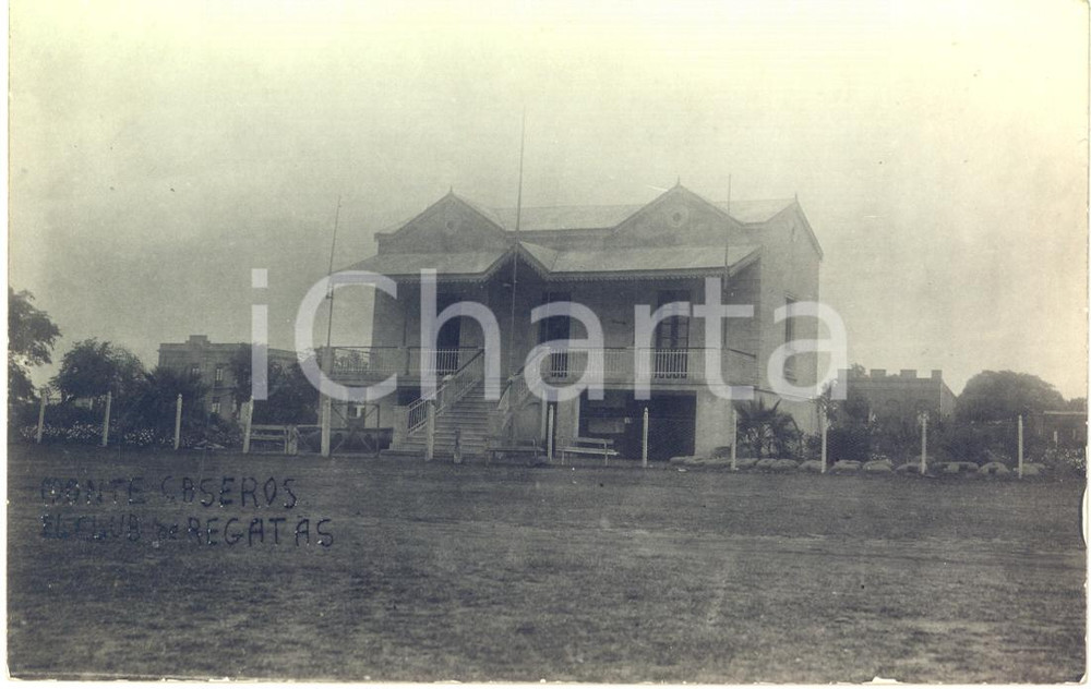 1920 ca MONTE CASEROS (ARGENTINA) Club de Regatas - Real VINTAGE photo