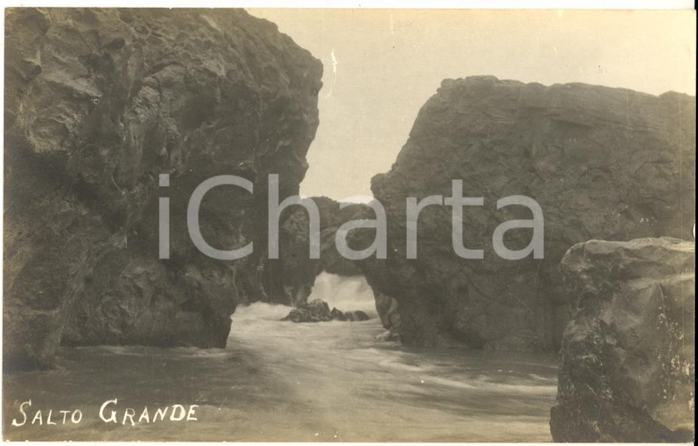 Fotografia d epoca originale 1920 ca SALTO GRANDE URUGUAY Cascadas  Real VINTAGE photo 14x9 cm 1