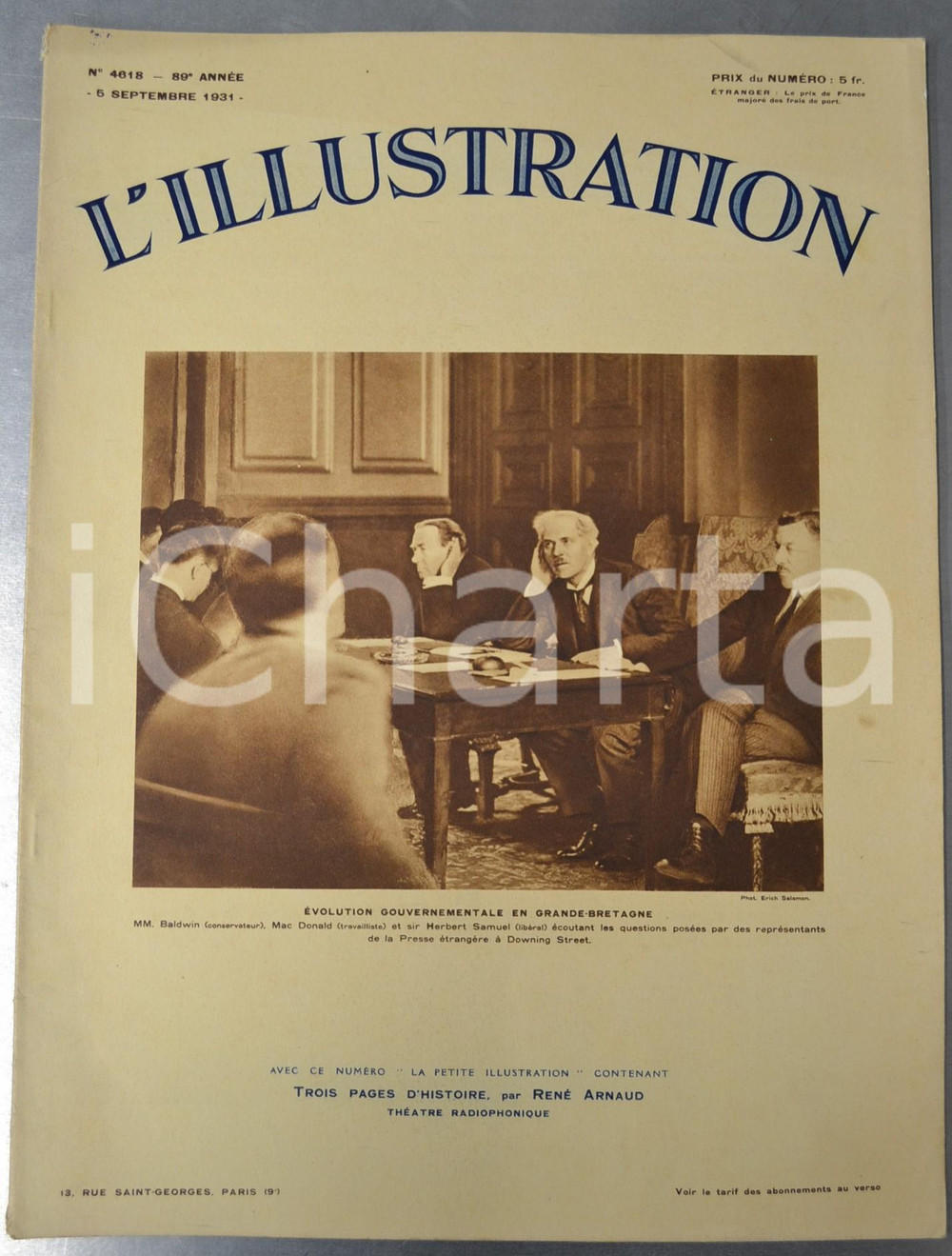Giornale, rivista storica 1931 L ILLUSTRATION Manoeuvres aÃ©riennes de Nancy  Route OubanguiCameroun 1