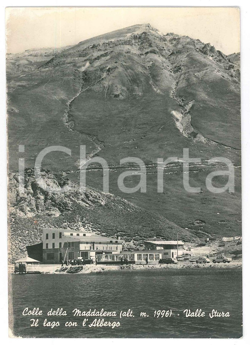 Cartolina originale da collezione 1963 ARGENTERA Albergo del Lago ai piedi del Colle della Maddalena  Cartolina 1