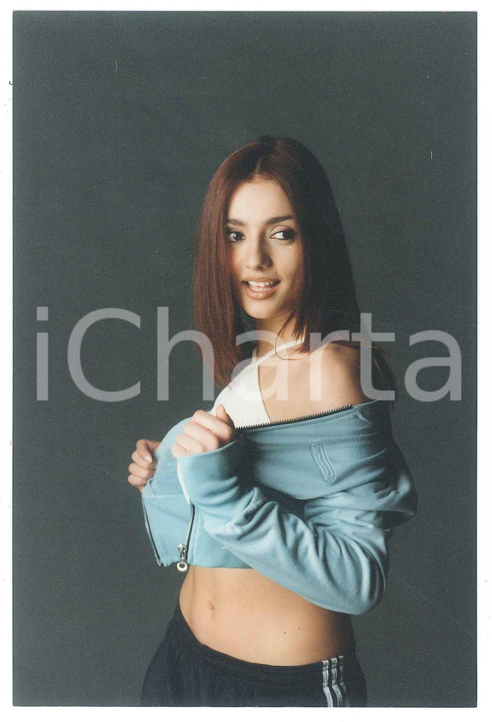Fotografia d epoca originale 1995 ca COSTUME Ambra ANGIOLINI  Ritratto sportivo  Foto 10x15 cm 6 1
