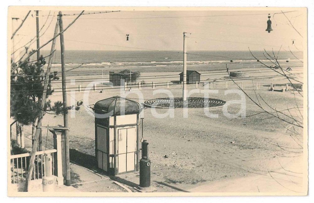 Fotografia d epoca originale 1940 ca RICCIONE Veduta del lungomare  Fotografia 13x8 cm 1