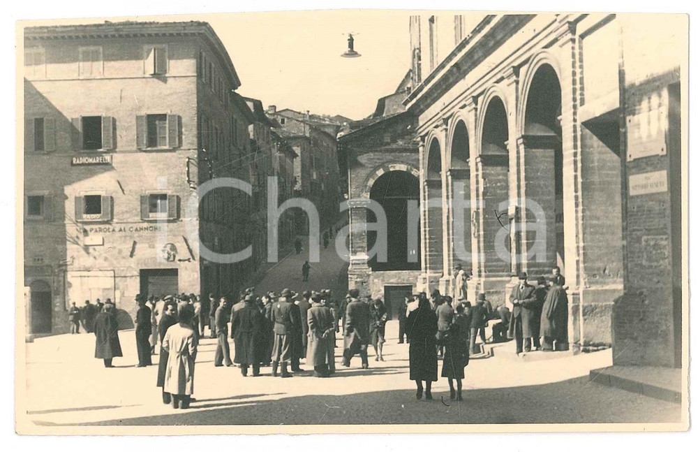Fotografia d epoca originale 1940 ca URBINO Veduta del centro cittadino  Fotografia 13x8 cm 1