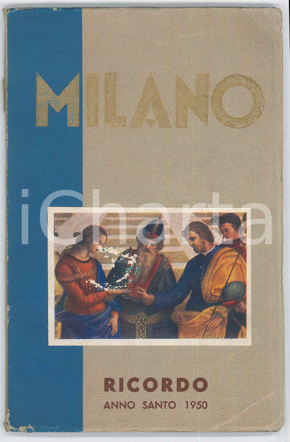 Libro, pubblicazione d epoca 1950 ANNO SANTO  Ferruccio BUSETTI  Milano turistica  53 pp. con mappa 1